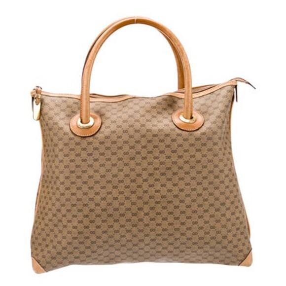 Gucci GG Supreme Monogram Print Canvas Shoulder Bag / Top Handle – Made in Italy - Picture 1 of 11
